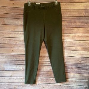 Army green jeggings